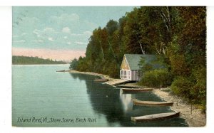VT - Island Pond. Birch Point Shore Scene
