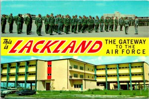 Lackland TX Airforce Gateway Postcard unused (23238)