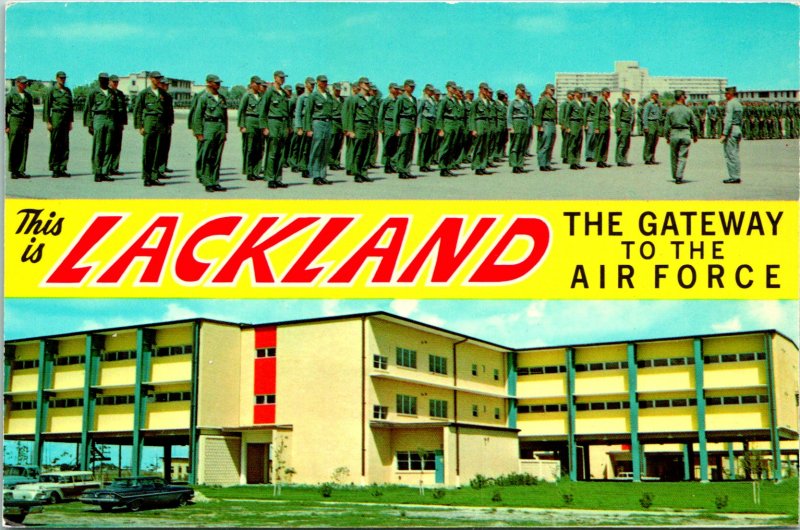 Lackland TX Airforce Gateway Postcard unused (23238)