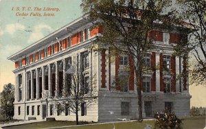 I.S.T.C. The Library Cedar Falls, Iowa USA View Postcard Backing 