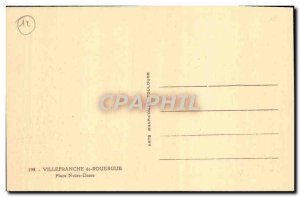 Old Postcard Villefranche De Rouergue up our lady