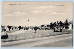 Asheville North Carolina Postcard Buena Vista Biltmore Estate Road c1940 Artvue