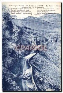 Old Postcard The Cantal Auvergne Vallee De La Cere the Lioran Road entrance o...