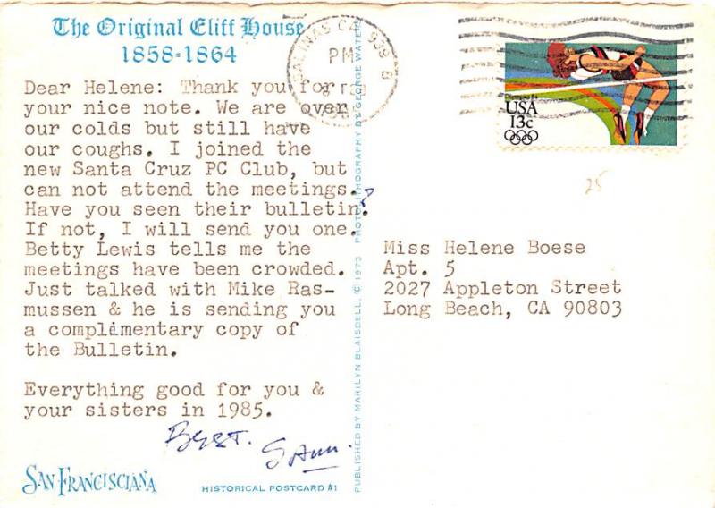 Original Cliff House - California