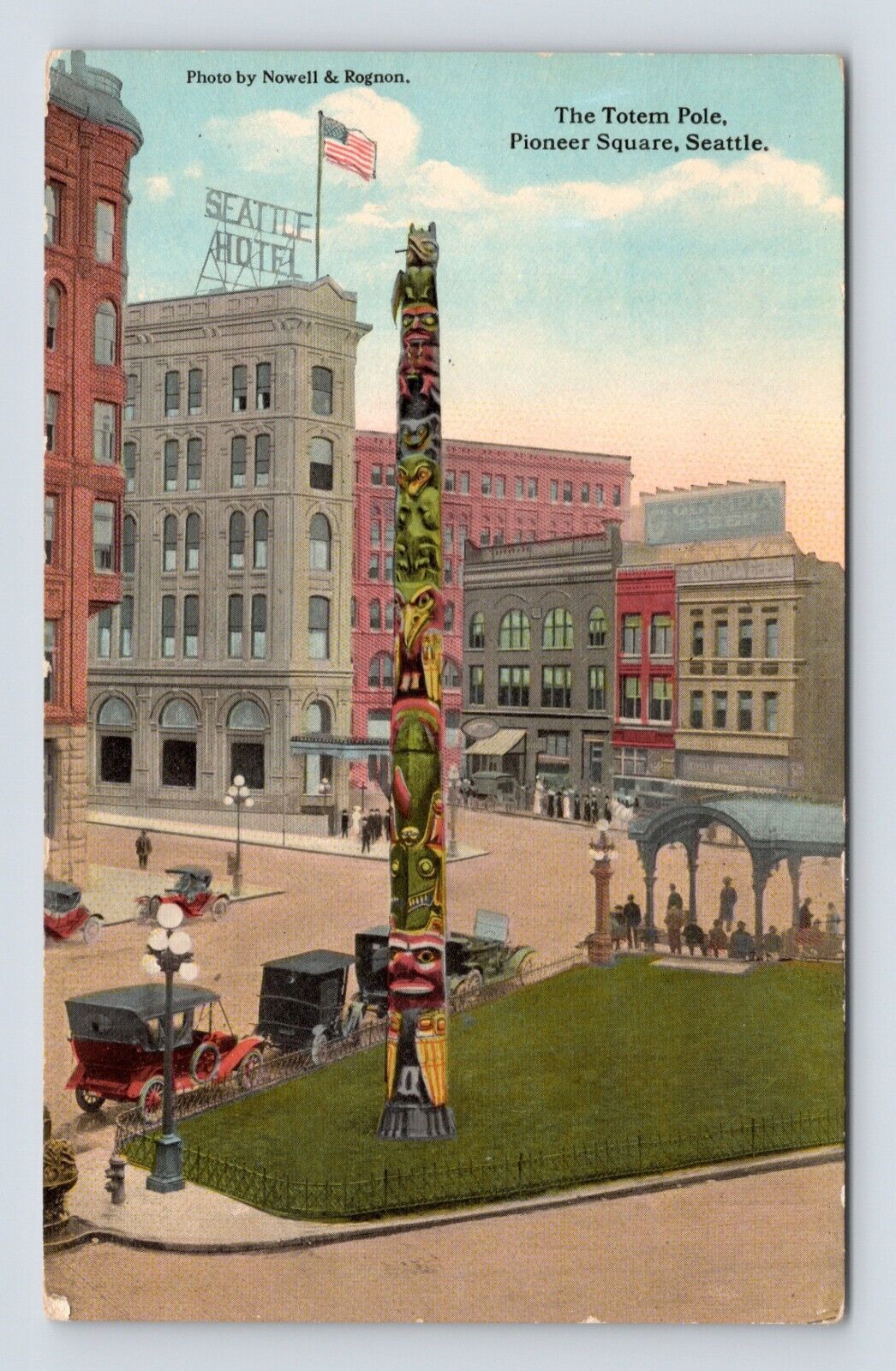 Pioneer Square Totem Pole Seattle Washington WA UNP Robert Reid DB ...