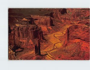 Postcard Aerial View, Spider Rock, Canyon De Chelly National Monument, Arizona