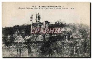 Old Postcard The Great Appearance War of the entrance to the village after th...