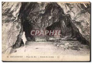 Old Postcard Douarnenez Caves Rice Entree's Beach