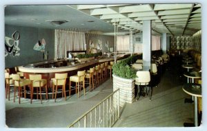 GREEN BAY, Wisconsin WI ~ Interior MAYFAIR LOUNGE 1956 Roadside Postcard