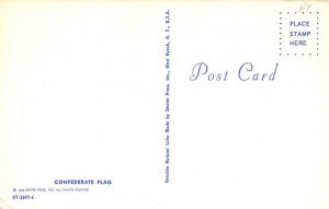 Confederate flag USA Civil War Postcard