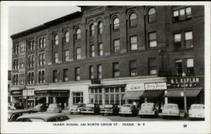 Olean NY Olean House Old Cars Real Photo Postcard