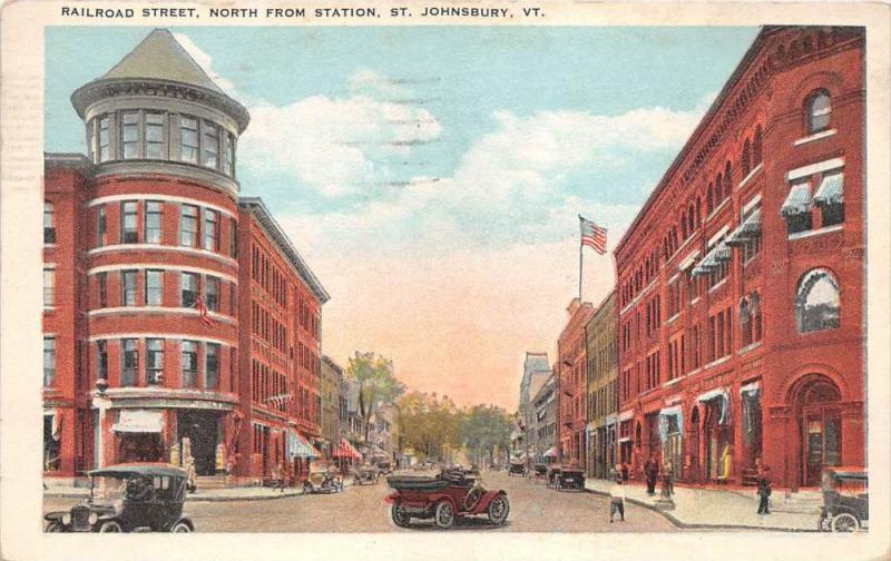 Vermont  St. Johnsbury, Railroad Street, North from station