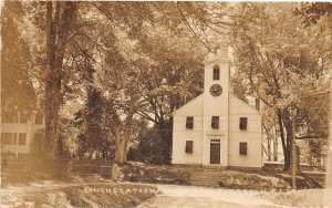 J45/ Kingston Rhode Island RPPC Postcard c1910 Congregational Church 285