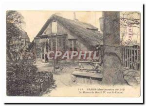 Paris Montmartre (18th) Old Postcard The house of Henry St Vincent