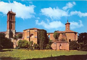 B33177 Monasterio de Piedra Older church Towers and apsis Zaragoza  spain