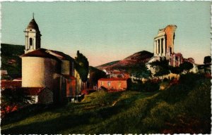 CPA La Turbie- Eglise et le Trophee d'Auguste FRANCE (1004432)