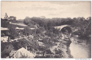 AYR, Ayrshire, Scotland, 1900-1910's; Tea Gardens And Banks O' Doon