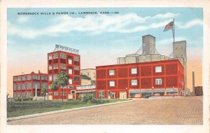 J57/ Lawrence Kansas Postcard c1930 Bowersock Mills & Power Company 98