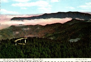 Tennessee Smoky Mountains Mount Le Conte Seen From Clingman's Dome