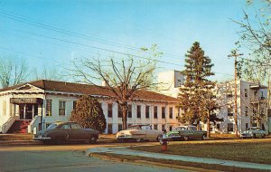 Enterprise AL Gibson Hospital Old 1950's Cars, Postcard