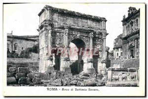 Old Postcard Roma di Settimio Severo Arco