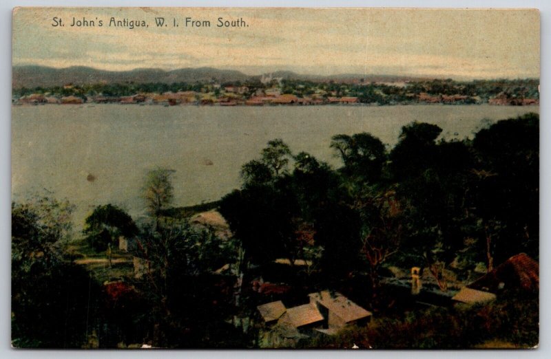 St John Antigua West Indies UNP DB Postcard K8