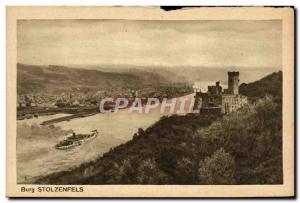 Postcard Old Burg Stolzenfels