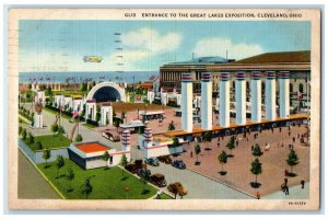 c1936 Exterior View Entrance Great Lakes Exposition Cleveland Ohio OH Postcard