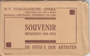 ITALY OPERA STARS 49 Vintage Pc. Italian Opera THE HAGUE Netherlands (L3817)