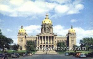 Des Moines, Iowa, IA State Capital USA Unused 