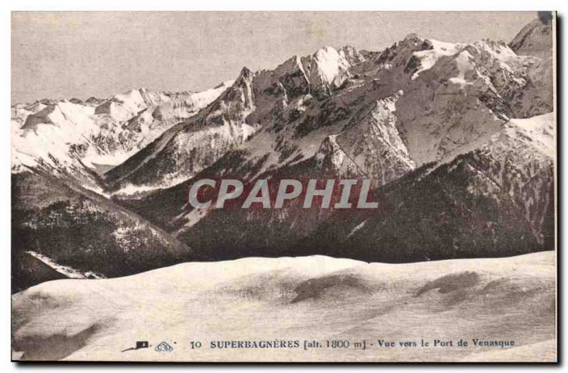 Postcard Old Superbagneres Luchon View Bridge Venasque