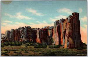 Albuquerque New Mexico, Inscription Rock, El Morro National Monument, Postcard