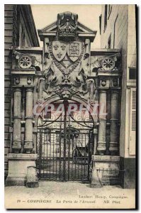 Old Postcard Compiegne The Gates of Arsenal