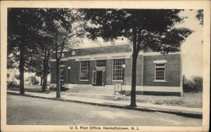 Hackettstown New Jersey NJ Post Office Vintage Postcard