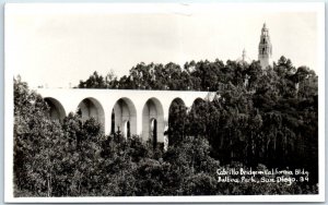 Cabrillo Bridge on California Building, Balboa Park, San Diego, California, USA