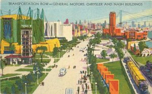 Buses Chicago Illinois Exposition General Motors Chrysler 1933 Postcard 20-6137