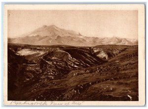 c1920's View of Elbrus from Bichasy Plateau Kislovodsk Russia Unposted Postcard