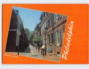 Postcard Elfreth's Alley, Philadelphia, Pennsylvania