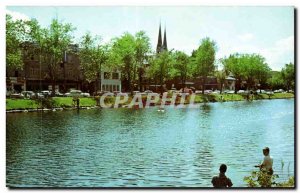 Postcard Old Fishing Derby Old Beauharnois Canal Street Downtown Victoria Sal...