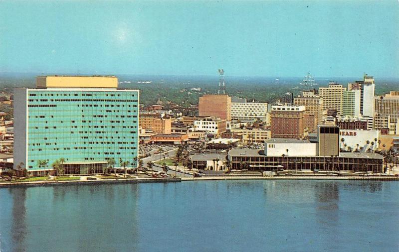 JACKSONVILLE, FL Florida SEABOARD COAST LINE RAILROAD BUILDING++ Chrome Postcard