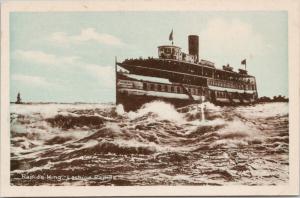 Rapids King Lachine Rapids Ship Boat Steamer Quebec QC Que Postcard D71