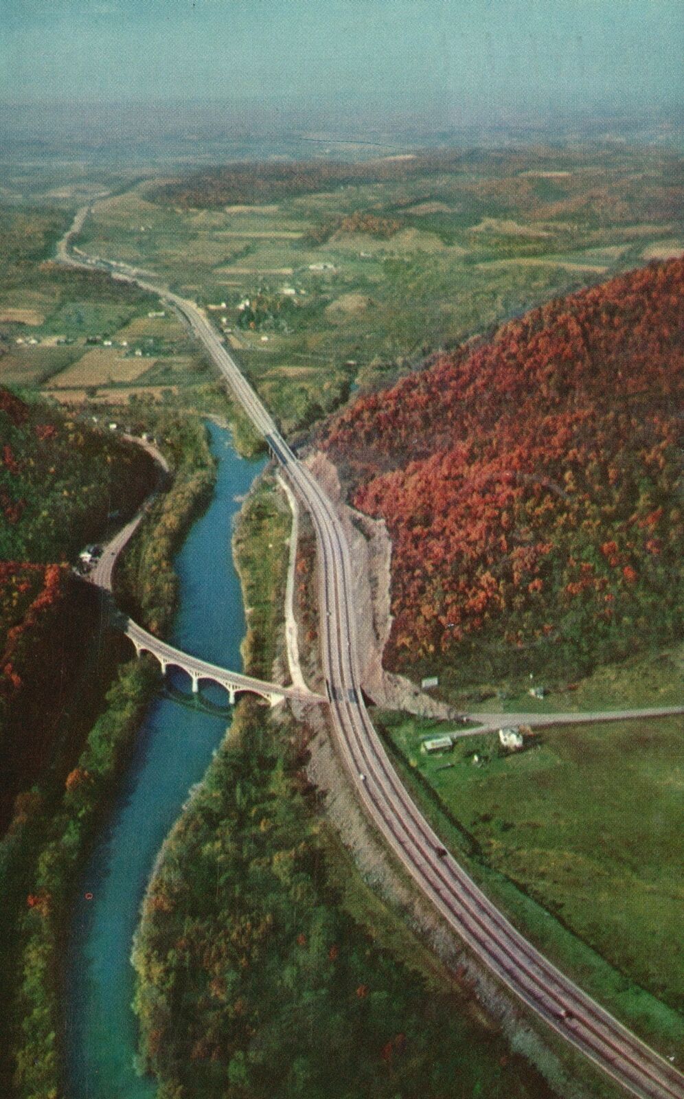 Vintage Postcard 1950 Pennsylvania Turnpike World's Greatest Highway