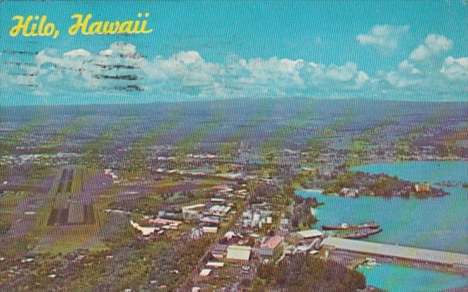 Hawaii Hilo Aerial View 1969