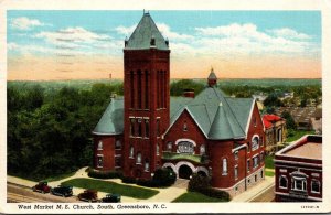 North Carolina Greensboro West Market Street Methodist Church 1941 Curteich