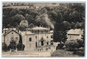 1912 The Temple Hotel Central Morez Jura Hauts-de-Bienne France Postcard