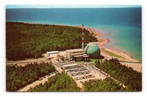 Big Rock Point Nuclear Power Plant Charlevoix MI Michigan UNP Chrome Postcard P4