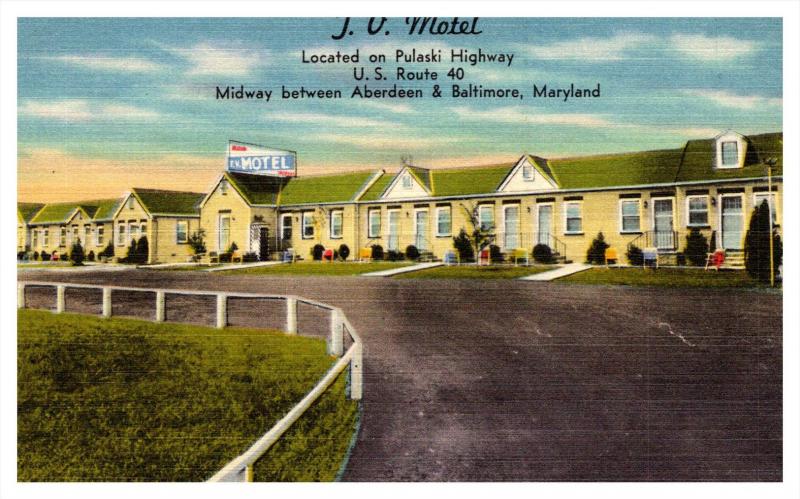 Maryland  Between Baltimore and Aberdeen , J.V. Motel