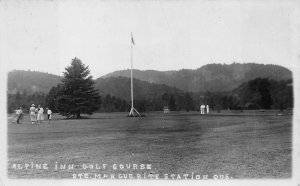 RPPC ALPINE INN GOLF COURSE STE. MARGERITE STATION CANADA REAL PHOTO POSTCARD