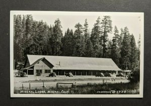 Mint Vintage Mineral Lodge Mineral California Vintage Cars RPPC Real Photo