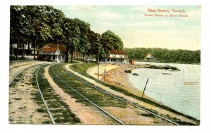 CT - New Haven. Short Beach, Street Scene